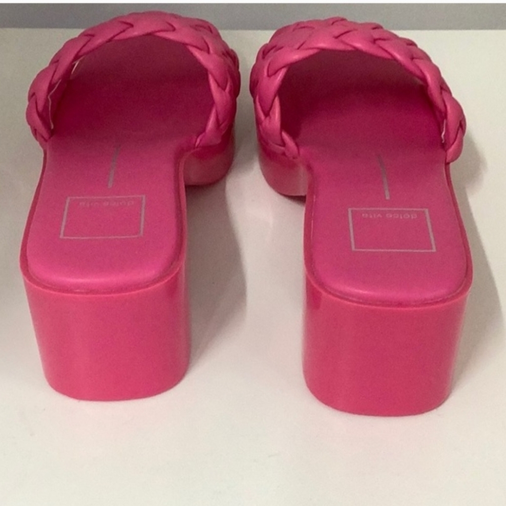 Dolce Vita Fuchsia Braided Mules S8ze 7 Nwot. - Picture 5 of 12